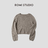 ROMI STUDIO“感知秋意”软糯颗粒绒感古董黄套头毛衫RWCAS65520 商品缩略图1