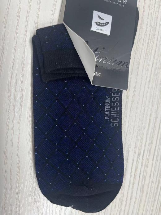 (清仓款，不退换，部分货品无原包装袋，如图所示，介意者慎拍）SCHIESSER德国舒雅高端系列铂雅棉+聚酯+氨纶短颈口袜子实拍99/15234K 商品图3