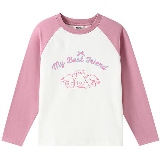 男女童圆领长袖针织衫秋季新款安奈儿童装EM531670 商品图8