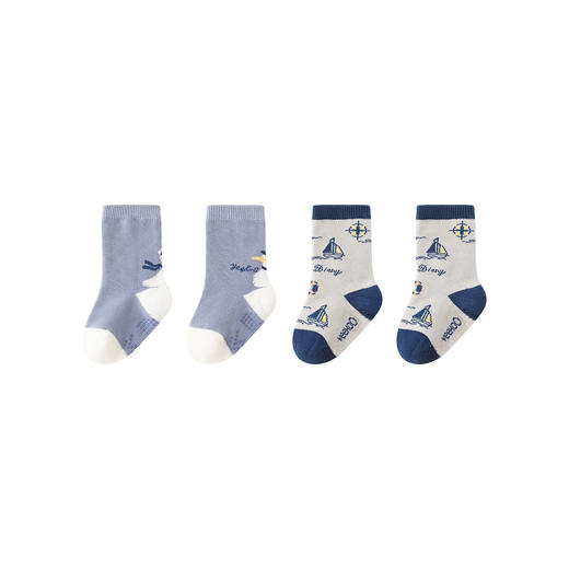 【商场同款】英氏儿童厚袜秋冬短袜7A光能抗菌保暖简约百搭新款 商品图4