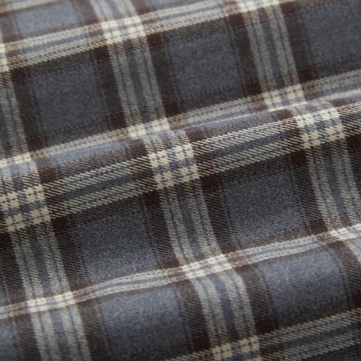 ROMI STUDIO“格纹经典”软糯磨毛早秋复古格子长袖衬衫RWCAS65805 商品图4