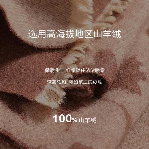 羊绒双面提花U型斗篷  SJF97W378N 商品图2