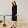 IWY/高级感黑色正式场合优雅连衣裙女气质干练职业西装裙工作服J25Q232-B 商品缩略图2