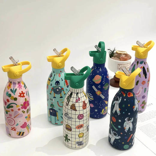 【🥳礼物精选🎁】西班牙惊奇世界保温杯家族限时返场❗4.9加购礼品袋、杯套限时抢购】N款花色+304不锈钢，安全无毒，保热保冷，萌趣图案随心选！咖啡杯/吸管杯/保温杯五种容量可选！ 商品图5