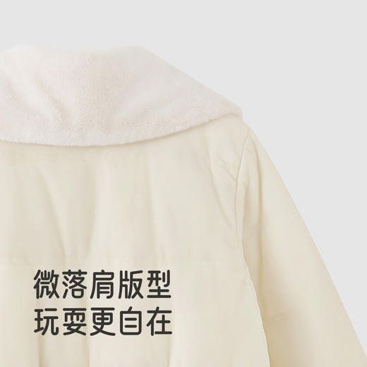 【商场同款】英氏女童冬季外套毛领夹克保暖御寒防风休闲时尚新款 商品图3