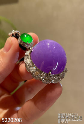 浓艳紫蛋面吊坠手镯两用款【5220208】具体价格微信咨询