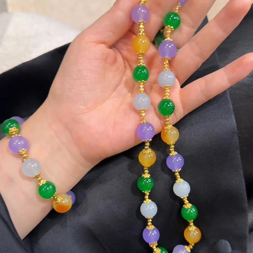 GAONAS  多宝玲珑 新中式贵气金色项链11588XY 商品图4