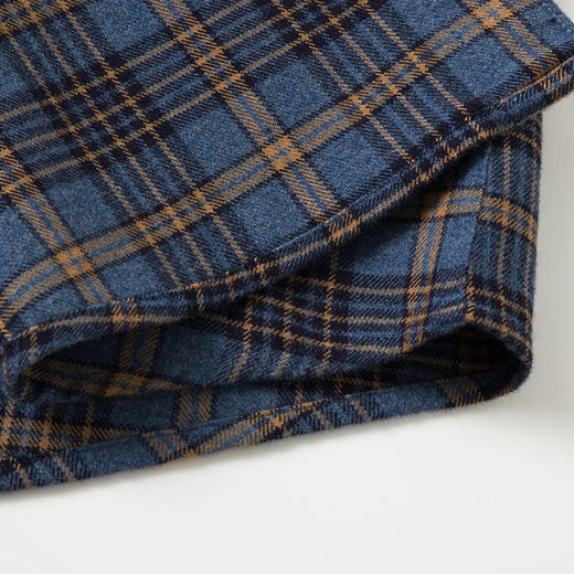 【含绵羊毛】罗蒙秋冬长袖格子衬衫男士商务风通勤磨毛保暖舒适长袖衬衣 商品图7