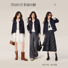 【08/27新品】熙世界原色牛仔外套女秋季2025新款设计感撞色翻边袖牛仔开衫上衣 商品缩略图1