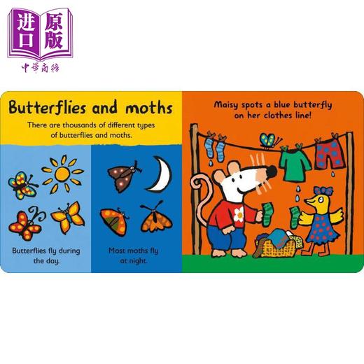 【中商原版】Lucy Cousins 英文原版 小鼠波波星球书系列儿童纸板书6册 Maisy Loves 小鸟Birds 玩水Water 蜜蜂Bees 小树Trees 商品图1