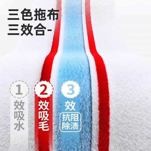 【25年升级款】美丽雅 干湿可调推水拖把懒人免手洗平板拖 商品图3