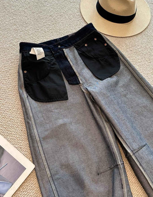 Moco25秋新款弯刀牛仔裤082608 商品图13