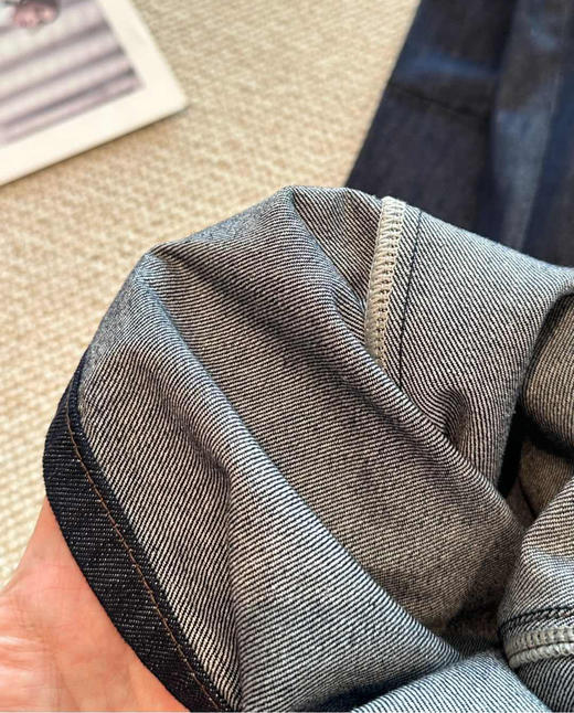 Moco25秋新款弯刀牛仔裤082608 商品图11