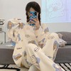 【亲肤透气！外穿不尴尬】居家慵懒感，新款春秋季睡衣套头女睡衣学生宿舍宽松休闲女士家居服套装。ra 商品缩略图0