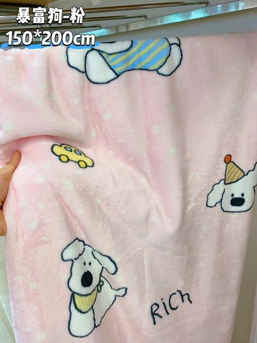 松植屋多功能高克重双面法兰绒毯可盖可铺 午休毯/膝盖毯/披肩/沙发毯子 商品图3