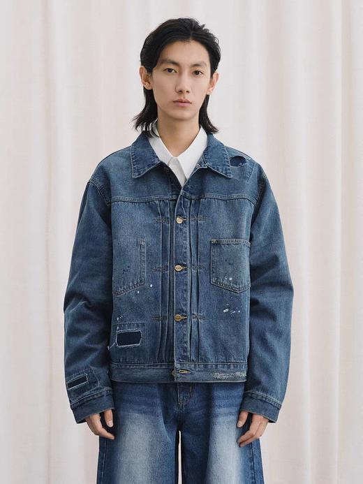 LIVINGTOWN/LT全棉破坏牛仔夹克 商品图3