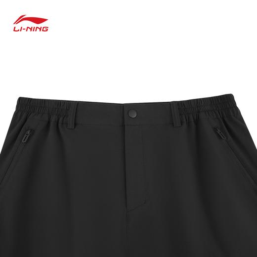 李宁男子直筒加绒保暖运动长裤AYKV167 商品图2