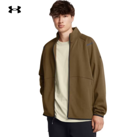 安德玛UA外套男子秋冬Unstoppable自在系列弹力针织夹克1383043-498