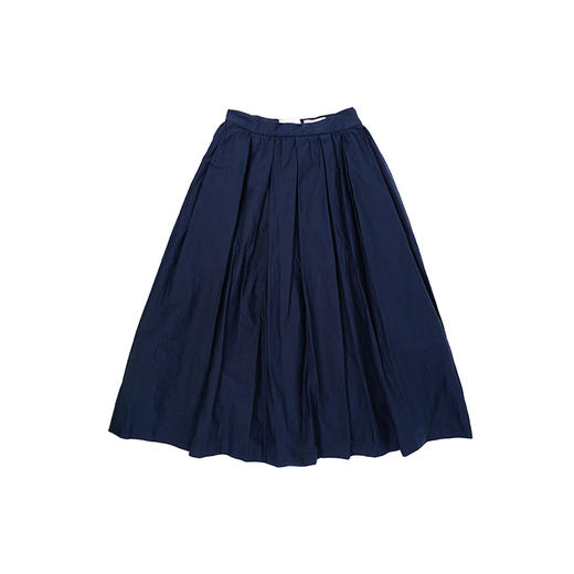 YAECA tuck skirt women's 高密度棉天然染色女式半身裙 商品图2