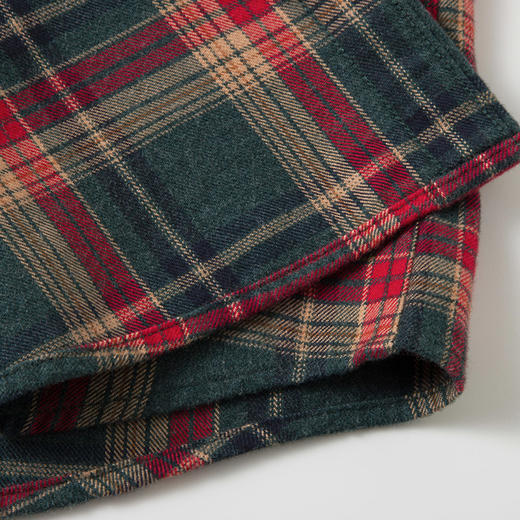 【全棉】罗蒙秋冬格子长袖衬衫男士加厚柔软亲肤职业装通勤百搭男士长袖衬衣 商品图8