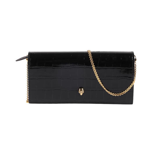 【超惠秒】McQueen 麦昆女士鳄鱼纹真皮手拿单肩包11037 商品图0