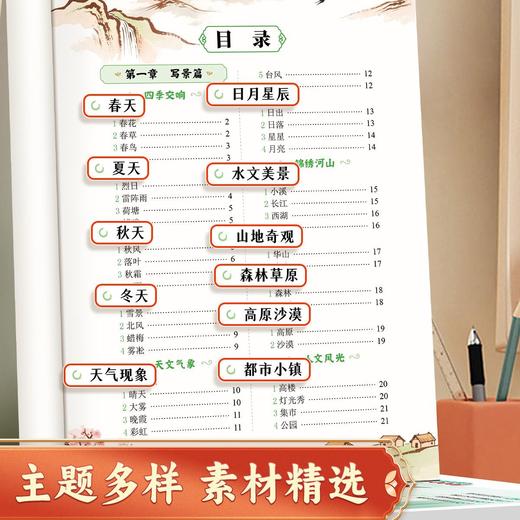 小学生用高级词语写高分作文小学1-6年级语文作文高分句子高分词语积累练字帖 商品图3