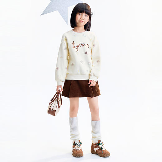 【实体店同款】女童圆领卫衣秋季新款安奈儿童装AG531343 商品图3