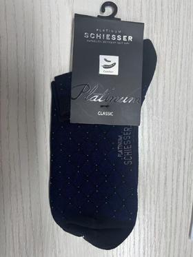 (清仓款，不退换，部分货品无原包装袋，如图所示，介意者慎拍）SCHIESSER德国舒雅高端系列铂雅棉+聚酯+氨纶短颈口袜子实拍99/15234K