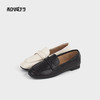 和诚行2025秋季平底休闲乐福鞋复古单鞋女一脚蹬小皮鞋0010850 商品缩略图3