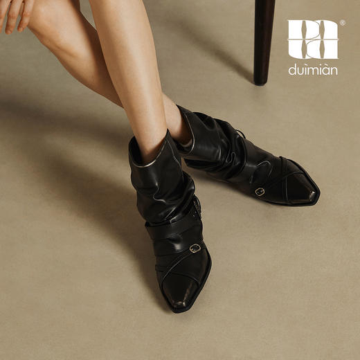 对面duimian-短靴西部堆堆靴 商品图3