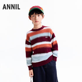 【实体店同款】男童圆领棉线衫冬季新款安奈儿童装AB544105