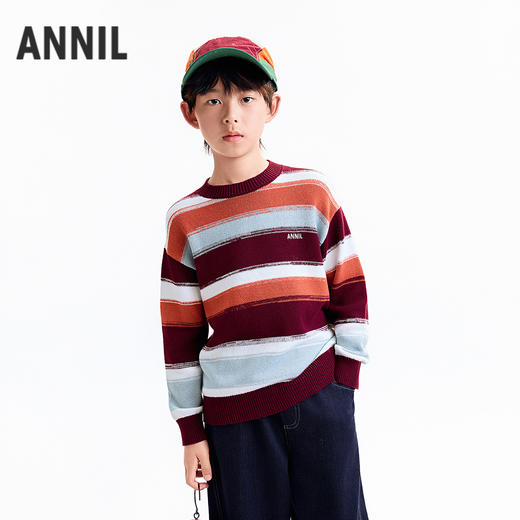 【实体店同款】男童圆领棉线衫冬季新款安奈儿童装AB544105 商品图0