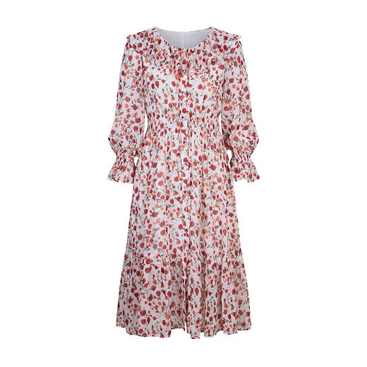 HeyDress玫瑰碎花荷叶边连衣裙 商品图4
