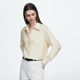 棉仓366604014-25春夏液氨棉肩部镂空绣花衬衫