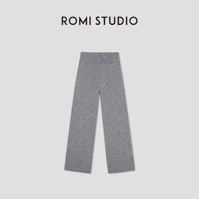ROMI STUDIO"格雷系列"绵羊毛山羊绒混纺直筒阔腿裤 RWBWX41509