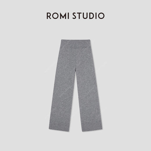 ROMI STUDIO"格雷系列"绵羊毛山羊绒混纺直筒阔腿裤 RWBWX41509 商品图0