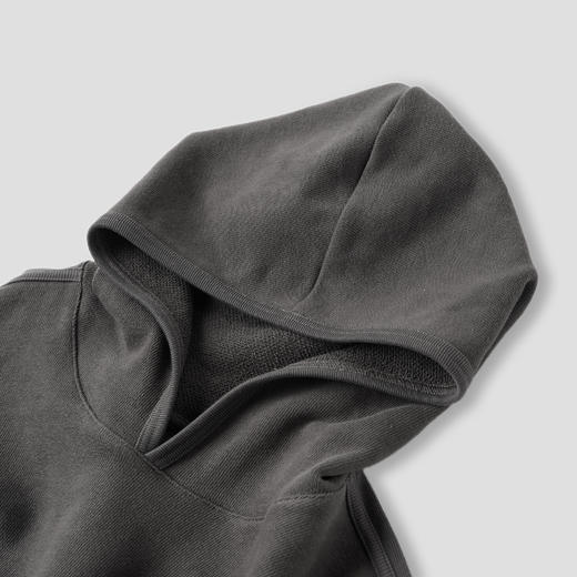 ROMI STUDIO“美式复古”粗针罗纹阿美咔叽风连帽卫衣裙RWCAS65443 商品图3