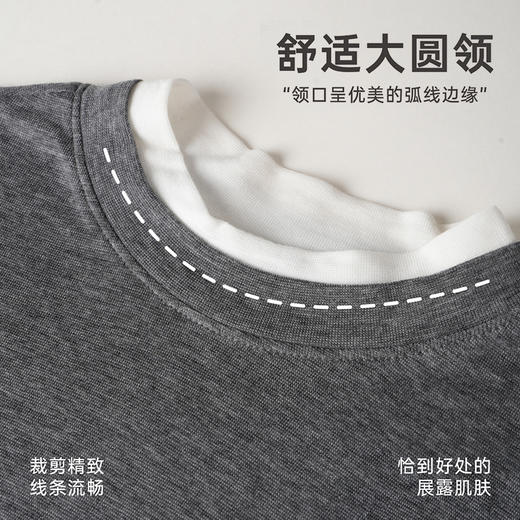 爱帝莱赛尔绵羊毛拼色假两件秋季薄款打底衫 商品图3