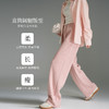 OLrain欧芮儿灯芯绒休闲阔腿裤女秋季2025新款宽松显瘦粉色长裤子 商品缩略图0