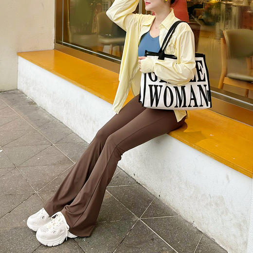 壁虎瑜伽【2508CK409】微喇高腰显瘦喇叭裤【5天发货】 商品图5