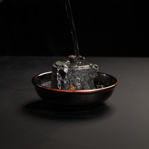 张文山冰碛岩乌冰花纹一壶两杯 商品图9