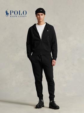 春季新款拉夫劳伦重磅精梳棉棉质毛圈面料拉链开衫外套