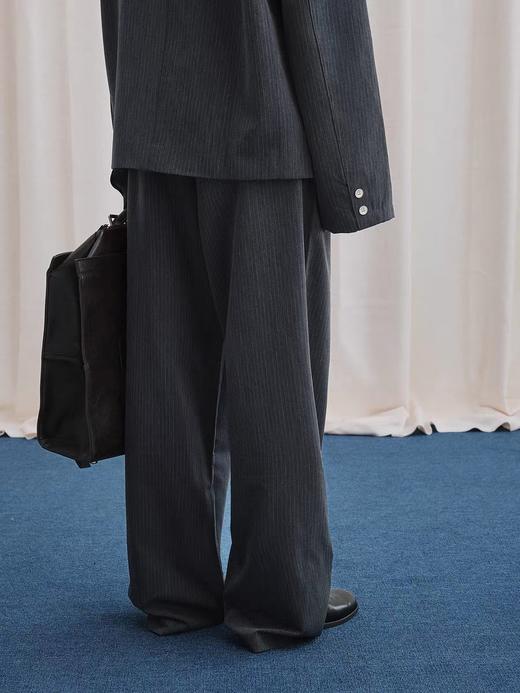 LIVINGTOWN/LT绅士条纹工作西裤 商品图3