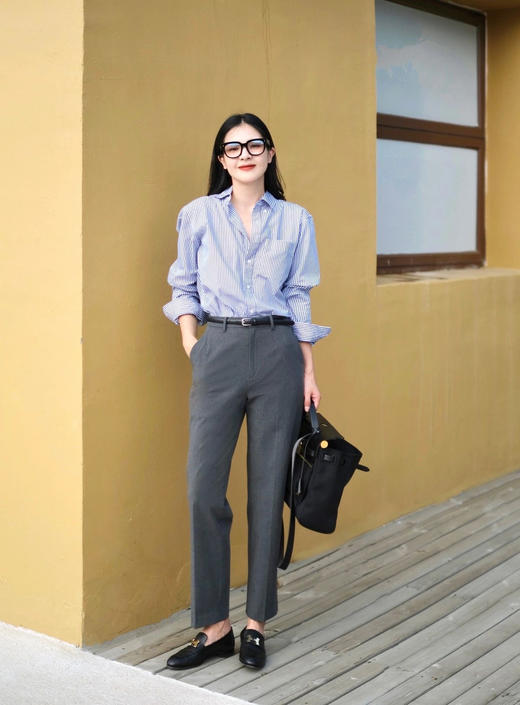 神裤驾到精纺九分烟管锥形西裤 商品图2