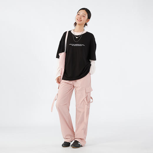 （黑色S深灰M无货勿拍）纪念日百货宽松休闲基本款工装裤162208832 商品图3