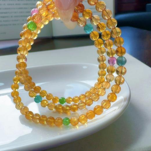 4.7mm多圈黄碧玺手串 商品图5