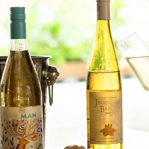 【法国/智利原瓶进口 干白+甜白】JACQUELOT BARON干白葡萄酒13%vol +JIN MAN甜白葡萄酒12%vol（ 750ml*2瓶送镭射手提高档冰袋） 商品图7