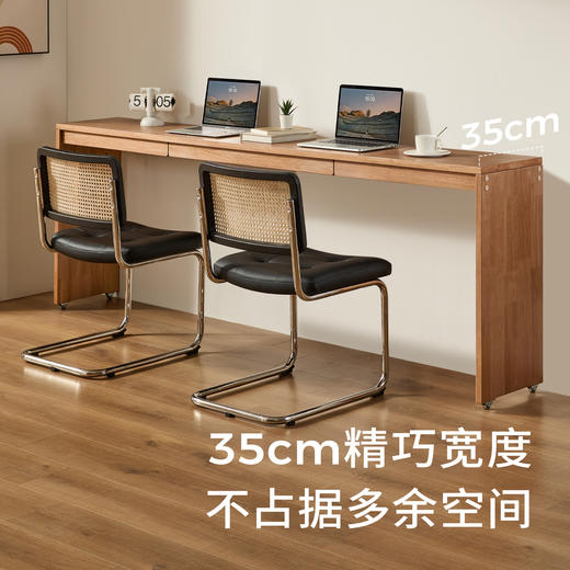 2平米纯实木跨床桌，2m纵享长度，适用市面常见尺寸大床 商品图3