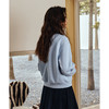 OLrain欧芮儿2025新款女秋季时尚通勤设计感polo领蓝色套头卫衣 商品缩略图3