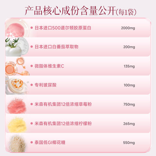 世界选物官冰晶白番茄胶原蛋白全身净白紧致500道尔顿小分子 商品图1